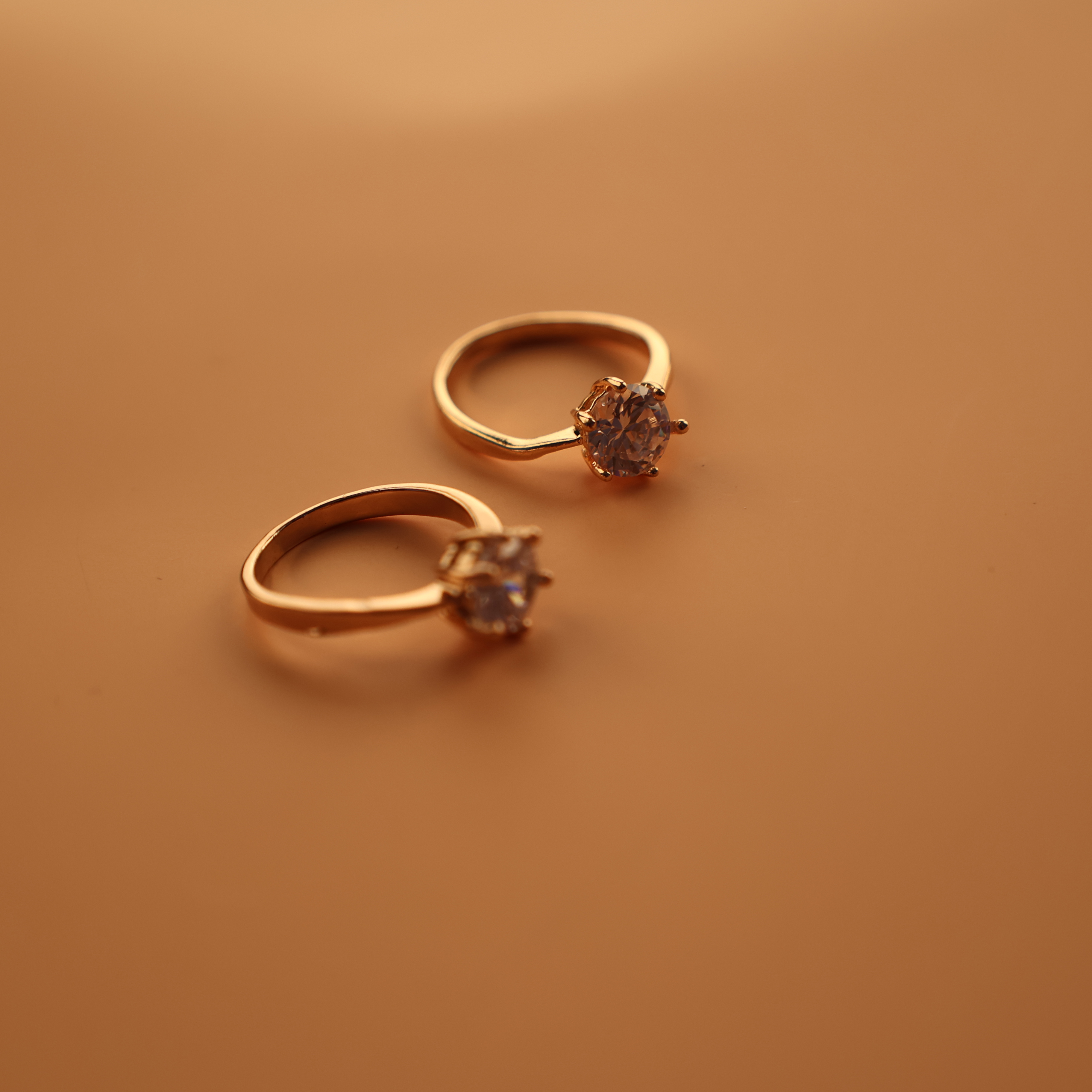 Simple&Fashion Edelstahlring 18K/14K vergoldet für Damen