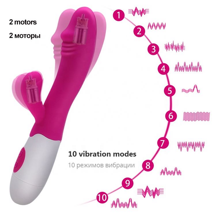 AV Wand Rabbit Wiederaufladbares Sex-Vibrator-Massagegerät für Erwachsene