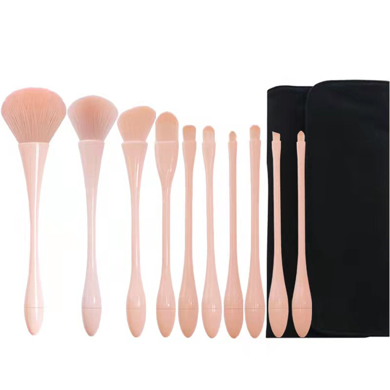 Rosa Easy Handle Make-up-Pinsel Lidschatten-Pinsel-Set